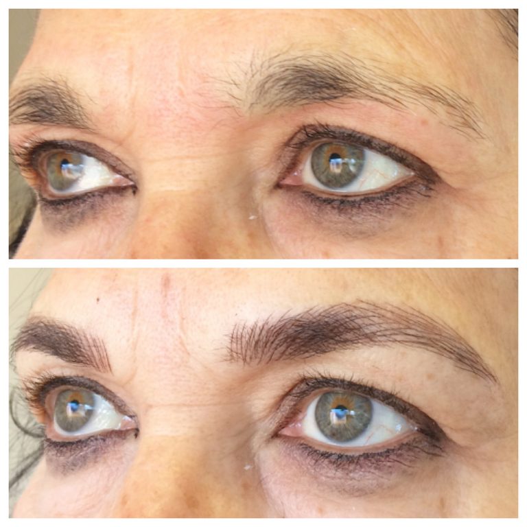 Eyebrows by Ainslie Perth Brow Tattooing Before and After